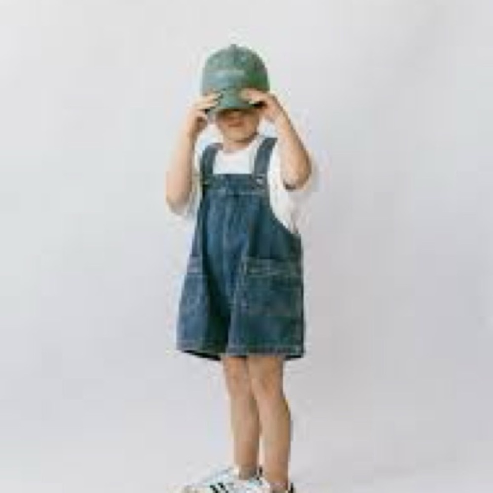 Fostered Collection Kids Shortalls Size 7 - Picture 2 of 5